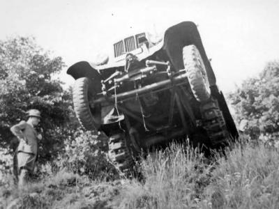 German halftrack Sd.Kfz. 6 during trials