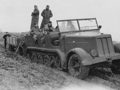 Mud covered SdKfz 7 1941