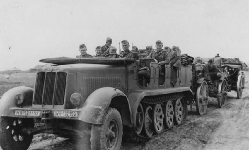SdKfz 7 used by an unknown unit of the Wehrmacht