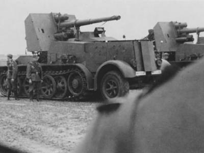 SdKfz 8 8,8 cm Flak 18 Selbstfahrlafette auf Zugkraftwagen 12t type DB 9 halftracks