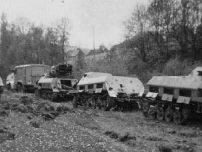 Abandoned Munitionskraftwagen für Nebelwerfer Sd.Kfz.4