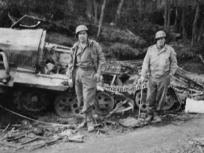 destroyed SdKfz 11 halftrack
