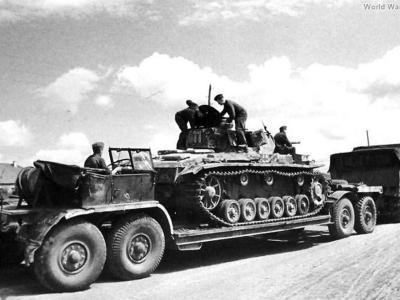 SdKfz 9 towing tank transporter Sd.Ah. 116