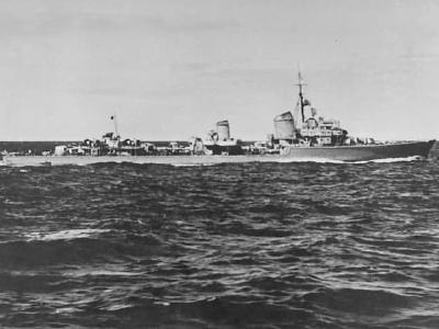 German destroyer Kriegsmarine
