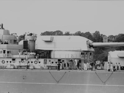 Battleship Bismarck Cäsar turret