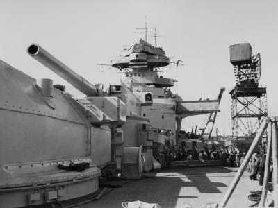 Bismarck battleship turrets Anton and Bruno