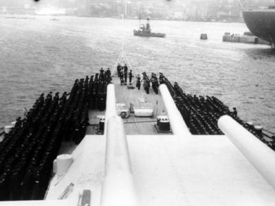 Battleship Bismarck ceremony August 1940