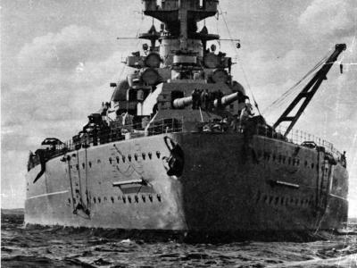 German battleship Bismarck, stern view 2