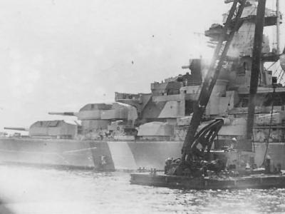 Battleship Bismarck with camouflage 2