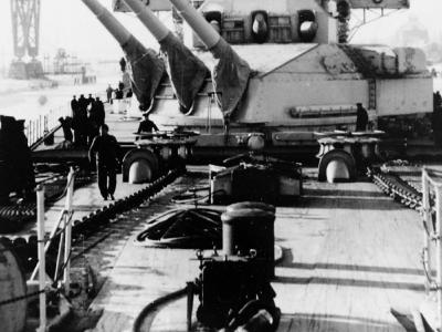 Scharnhorst foredeck and turrets