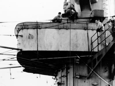 Scharnhorst – forward control tower with a 10,5 m rangefinder