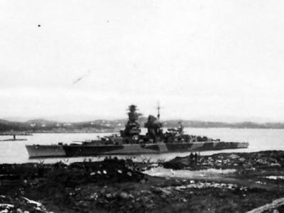 Heavy cruiser Admiral Scheer in Norway
