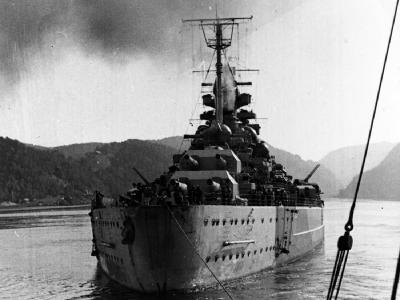 Battleship Tirpitz stern, Norway