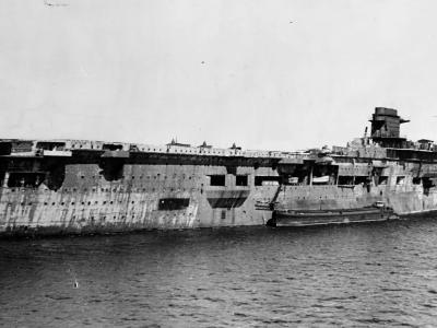 Graf Zeppelin 5 April 1947 at Swinemunde