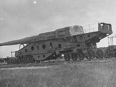 Captured French experimental gun 340 mm L/60 Bourgoin 2