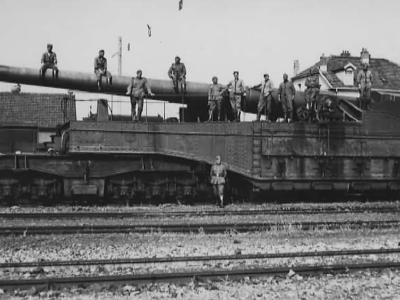 340 mm Mle 1912 Railway Gun Railway Gun Belfort France
