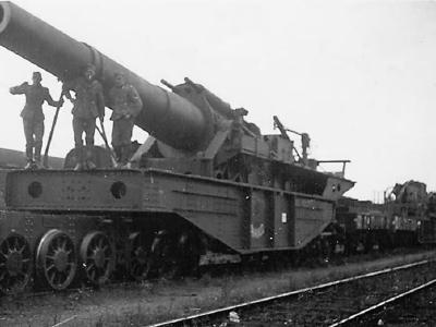 Captured St Chamond 400 mm Mle 1915/1916 howitzer 2
