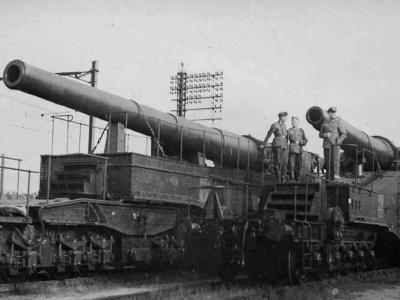 French railway guns 340mm Mle 1912 Schneider and 320mm Mle 1870