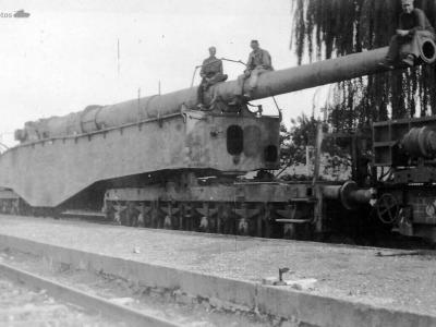 K5 German Anzio Annie railway gun Italy