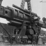 WW2 Picture Photo Drewn Giant Gun Rail Schwerer Gustav Cannon 3278