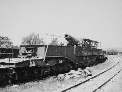 ex French 37 cm K(E) 714(f) 370 mm Modele 1875-79 German Railroad Gun