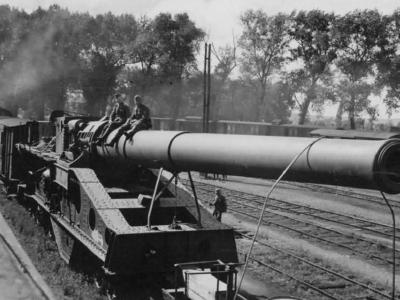 railway gun 340 mm St. Chamond Mle 1912