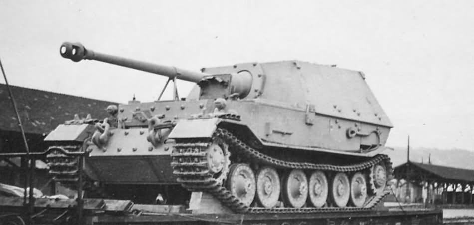 Ferdinand Elefant Tank Destroyer Rail Transport World War Photos