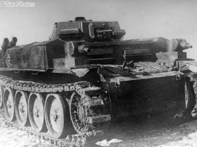 Captured Panzer II Flamingo Sd Kfz 122