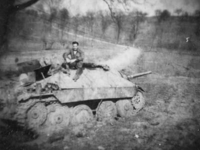 Captured Jagdpanzer 38t Hetzer 1945