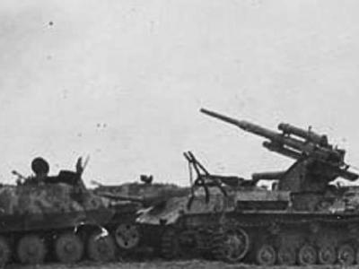 Hetzer and Panzer IV with Flak 88