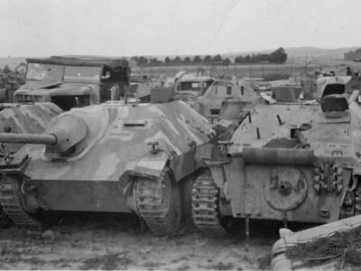 Hetzer tank destroyers 1945