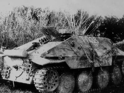 Destroyed Hetzer, Eastern Front 1945