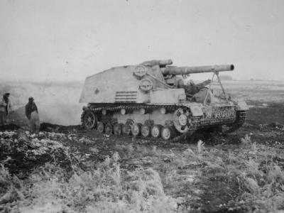 Hummel 150 mm howitzer Ukraine Nikopol