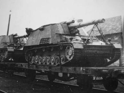 Hummel of the 1th Panzer Division SS Leibstandarte SS Adolf Hitler