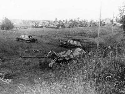 German tank destroyers Jagdpanther near Butgenbach