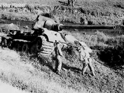 Destroyed Jagdtiger of sPzJgAbt. 653 near Gmund am Tegernsee
