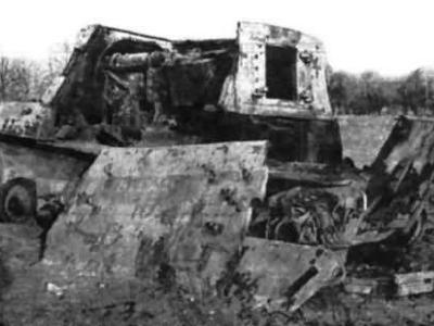 Jagdtiger destroyed by internal explosion