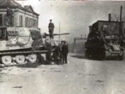 Jagdtiger of the Schwere Panzerjäger-Abteilung 653 in Neustadt 1945. Tactical number 331