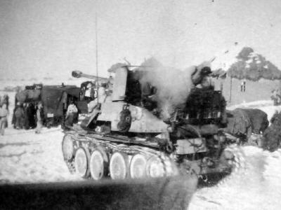 Tank destroyer Marder III winter