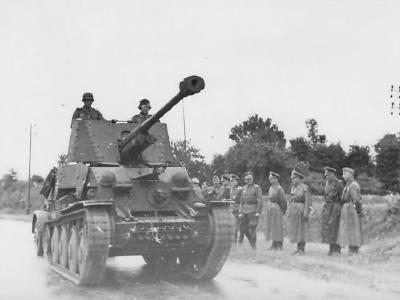 Panzerjager Marder III with trailer