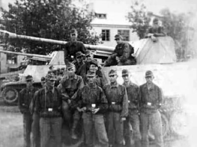 Tank destroyers Marder IID of 5th SS Panzer Division Wiking