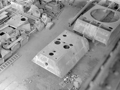 Maus turret and hull at Krupp plant 1945
