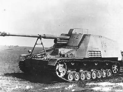 German tank destroyer Nashorn number 316