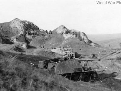 Nashorns in a firing position