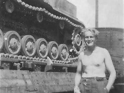Nashorn and soldier