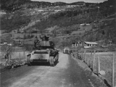 Neubaufahrzeug Panzer Abteilung z.b.V.40 in Norway