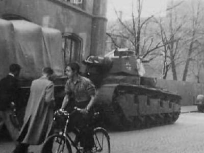 Neubaufahrzeug tank of Panzer Abteilung z.b.V. 40 Oslo 1940