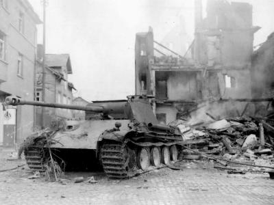 Destroyed Panther Ausf G tank, Germany 1945