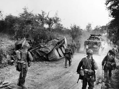 Destroyed Panther tank in France 1944