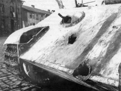 Panther damaged front plate